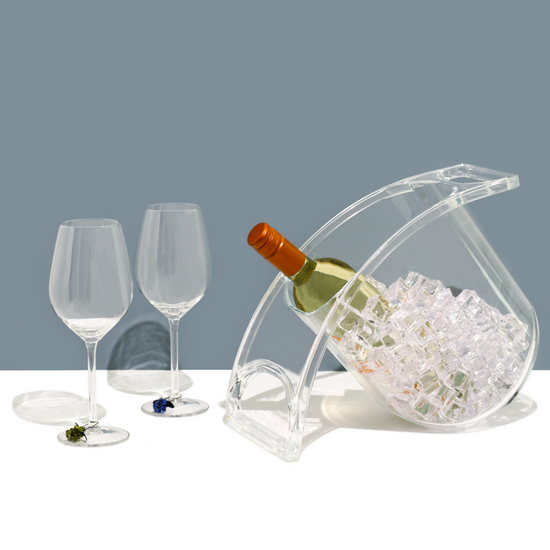 Curved Champagne and Wine Ice Bucket