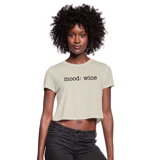 Mood: Wine (Women's Cropped Tee) - dust