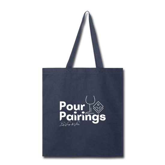 Pour Pairings Canvas Shopper - navy