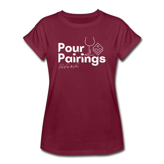 Pour Pairings Relaxed Fit (Women's) - burgundy