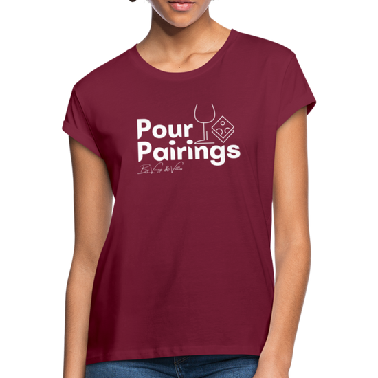 Pour Pairings Relaxed Fit (Women's) - burgundy