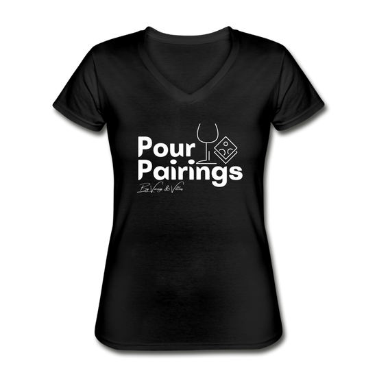 Pour Pairings V-Neck (Women's) - black