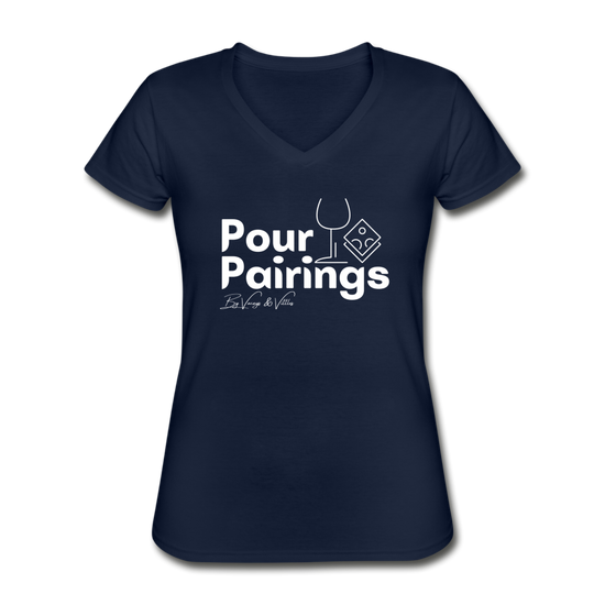 Pour Pairings V-Neck (Women's) - navy