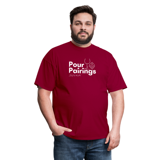 Pour Pairings T-Shirt (Unisex) - dark red