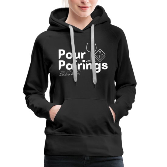 Pour Pairings Hoodie (Women's) - black