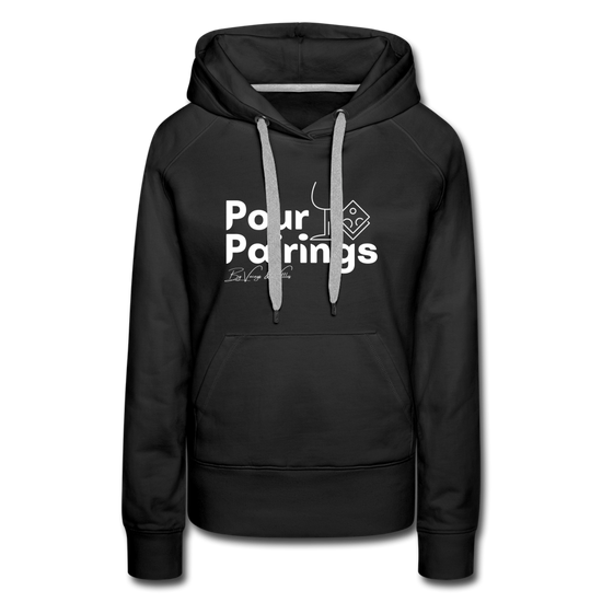 Pour Pairings Hoodie (Women's) - black