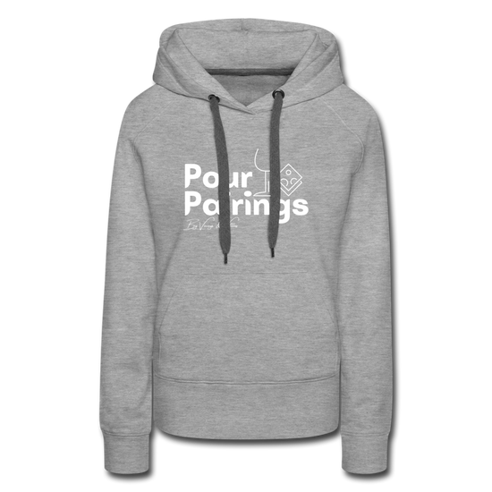 Pour Pairings Hoodie (Women's) - heather grey