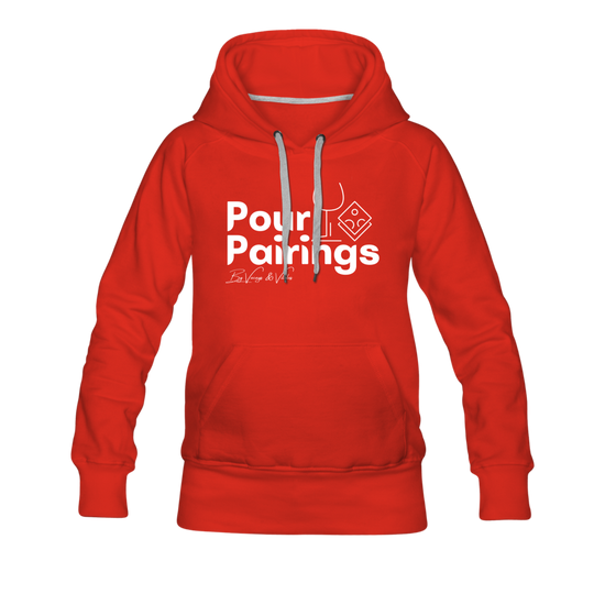 Pour Pairings Hoodie (Women's) - red