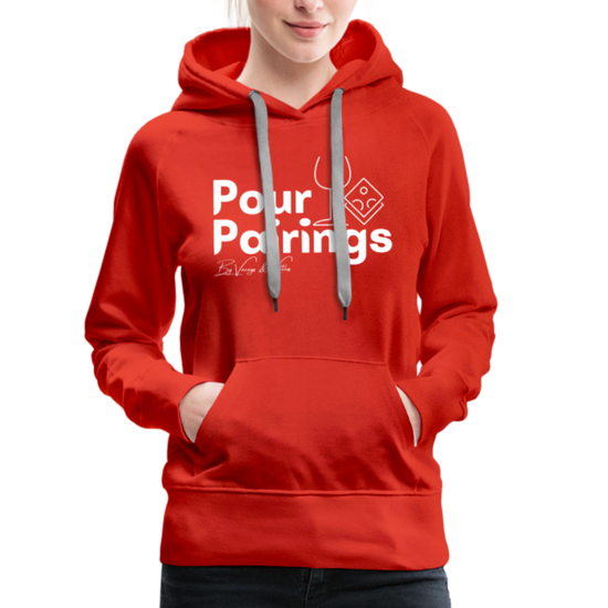 Pour Pairings Hoodie (Women's) - red