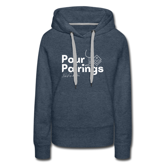 Pour Pairings Hoodie (Women's) - heather denim