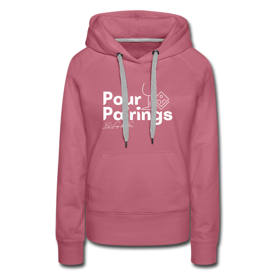 Pour Pairings Hoodie (Women's) - mauve