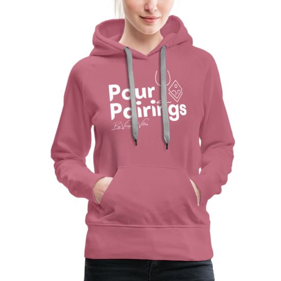 Pour Pairings Hoodie (Women's) - mauve