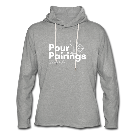 Pour Pairings Lightweight Terry Hoodie (Unisex) - heather gray