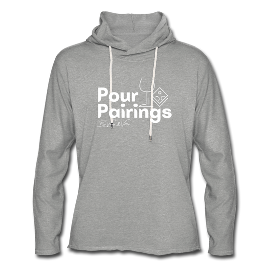 Pour Pairings Lightweight Terry Hoodie (Unisex) - heather gray