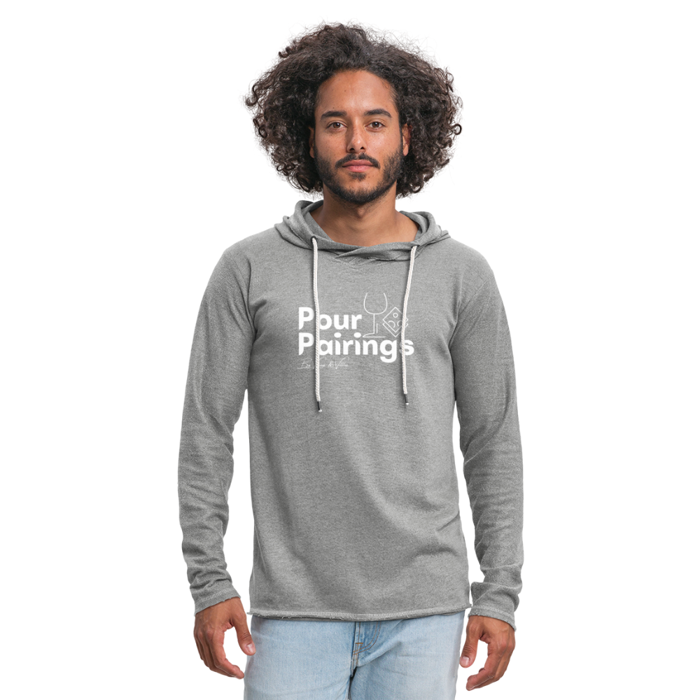 Pour Pairings Lightweight Terry Hoodie (Unisex) - heather gray