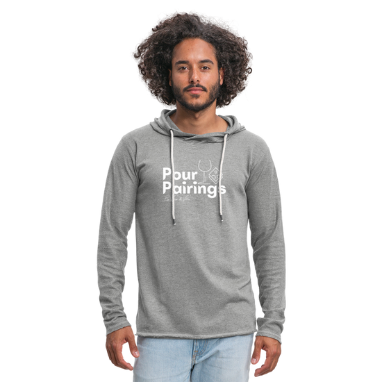 Pour Pairings Lightweight Terry Hoodie (Unisex) - heather gray