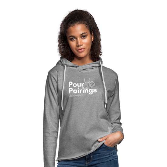 Pour Pairings Lightweight Terry Hoodie (Unisex) - heather gray