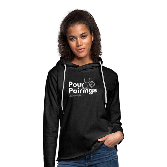 Pour Pairings Lightweight Terry Hoodie (Unisex) - charcoal grey