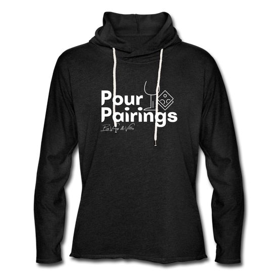 Pour Pairings Lightweight Terry Hoodie (Unisex) - charcoal grey