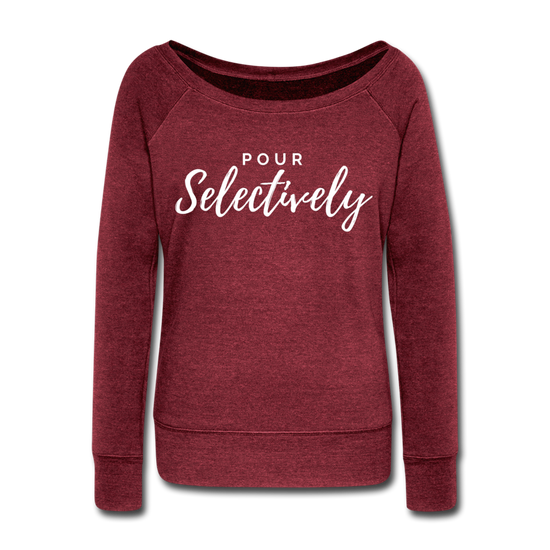 Pour Selectively Wideneck Sweatshirt - cardinal triblend