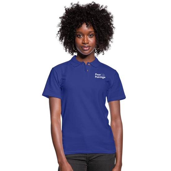 Women's Pique Polo Shirt - royal blue