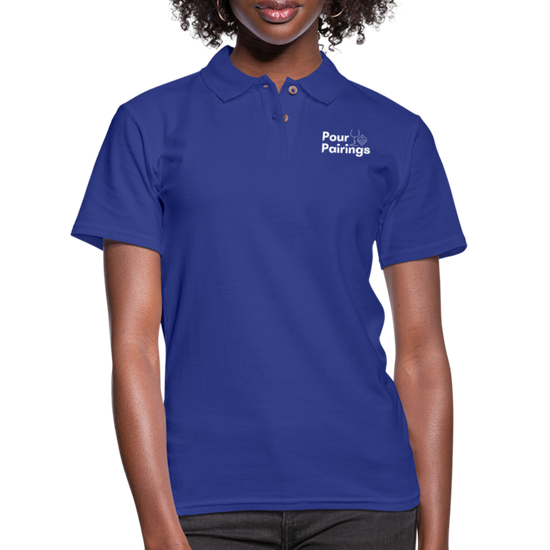 Women's Pique Polo Shirt - royal blue