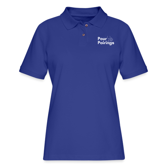 Women's Pique Polo Shirt - royal blue