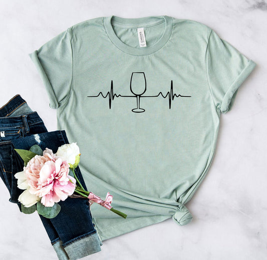 Wine Heartbeat Shirt