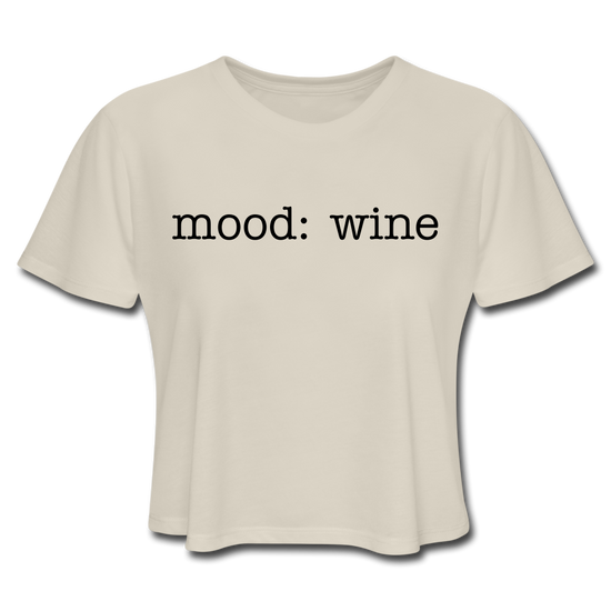 Mood: Wine (Women's Cropped Tee) - dust