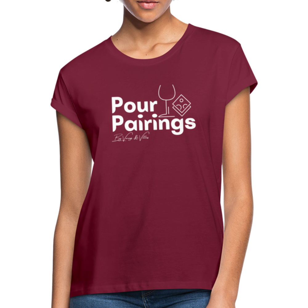 Pour Pairings Relaxed Fit (Women's) - burgundy