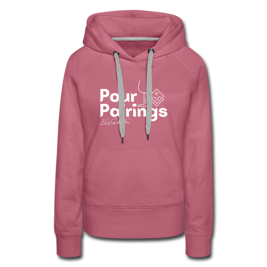 Pour Pairings Hoodie (Women's) - mauve