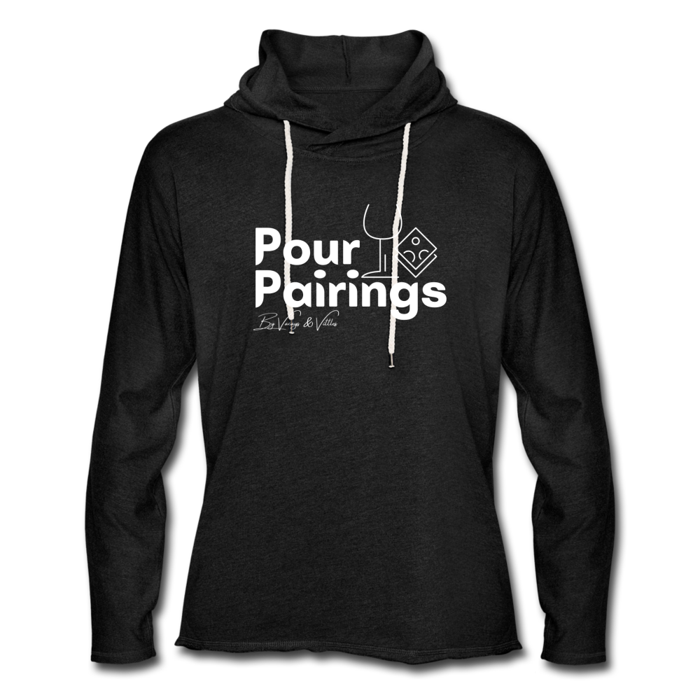 Pour Pairings Lightweight Terry Hoodie (Unisex) - charcoal grey