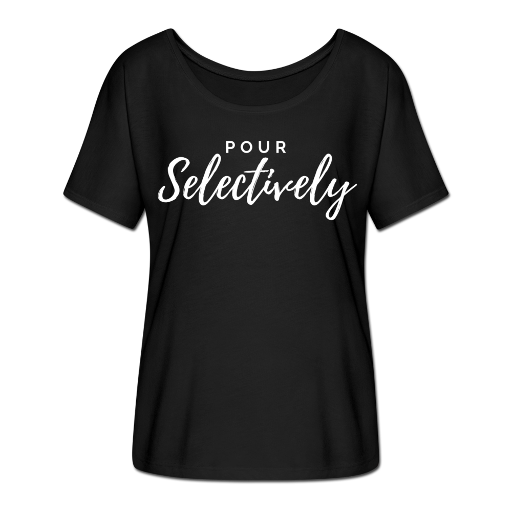 Pour Selectively Flowy T-Shirt - black