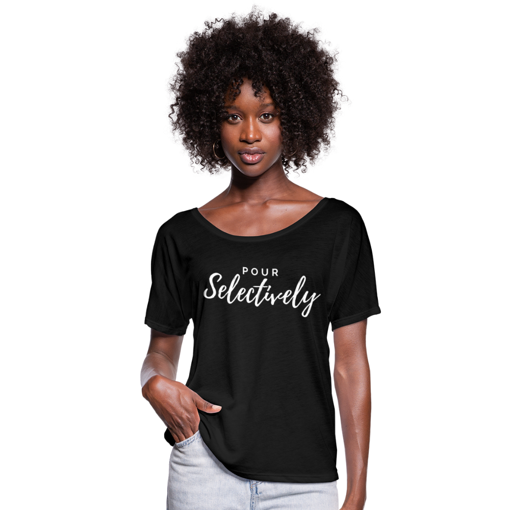 Pour Selectively Flowy T-Shirt - black