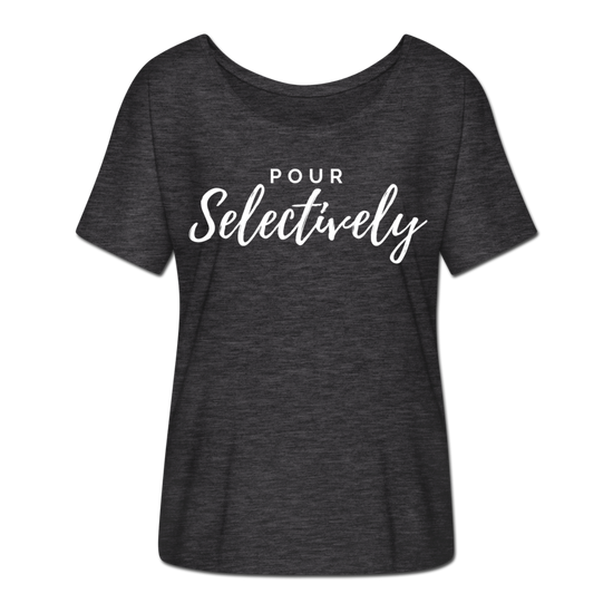 Pour Selectively Flowy T-Shirt - charcoal grey