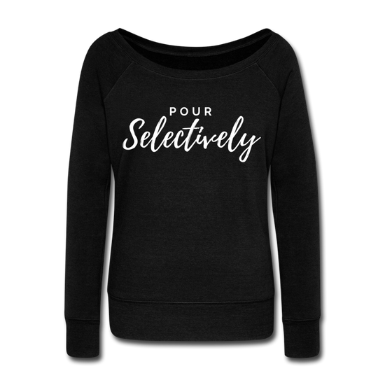 Pour Selectively Wideneck Sweatshirt - black
