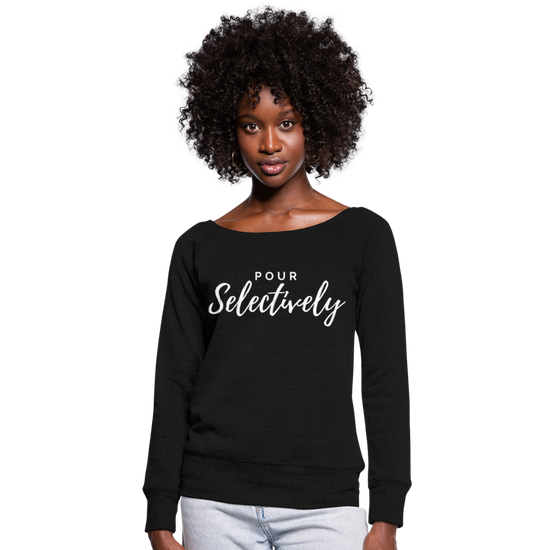 Pour Selectively Wideneck Sweatshirt - black